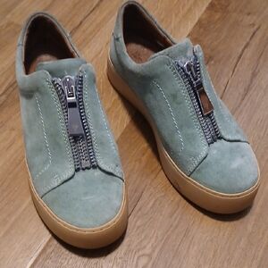 Frye Light Green Suede Sneakers